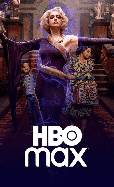 HBO Max content via IPTV Nederland, met fantasyfiguren in mysterieuze setting.